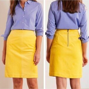 Boden Women’s Yellow Beresford Corduroy Pencil Skirt
Size 12L